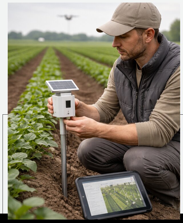 IoT мониторинг сельскохозяйственных полей и контроля в Рубцовске