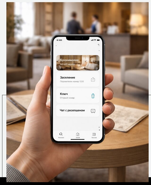 Мобильное приложение для гостей отеля в Рубцовске, управление сервисом